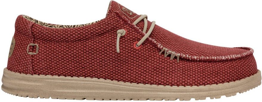 HeyDude Wally Braided Sneakers rood