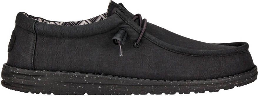 HeyDude Wally Canvas Sneakers zwart