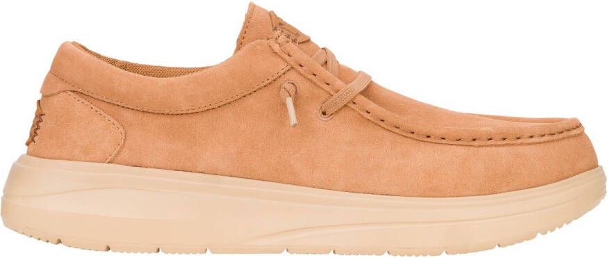 HeyDude Wally COMF Suede Sneakers beige oranje
