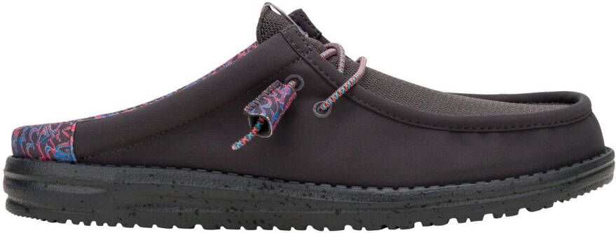 HeyDude Wally Slip Billabong Sandalen grijs zwart