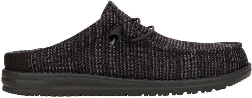 HeyDude Wally Slip Stretch Sox Vrijetijdsschoenen zwart
