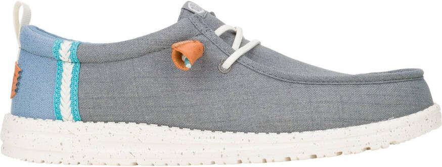 HeyDude Wally Summer Linen Sneakers grijs