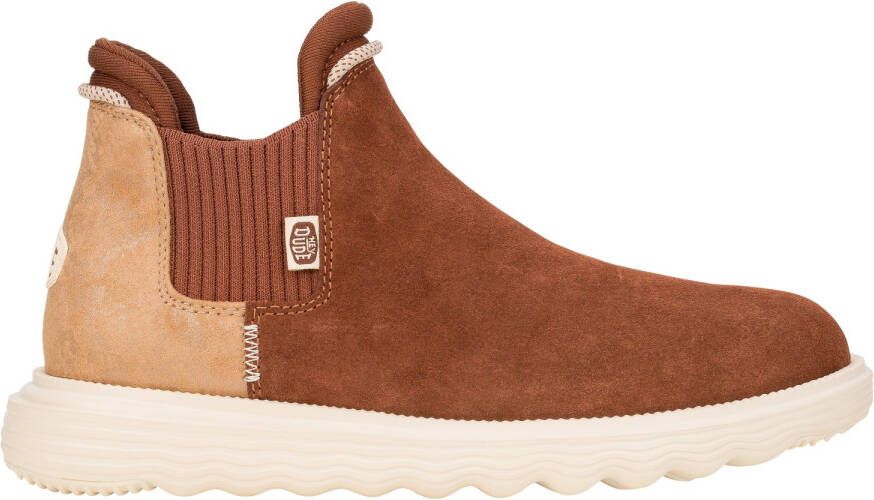 HeyDude Women's Branson Suede Novelty Hoge schoenen bruin