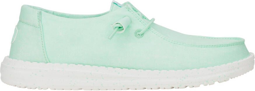 HeyDude Women's Wendy Canvas Sneakers groen wit