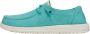 HEYDUDE Wendy Canvas Turquoise Instappers HD40902 - Thumbnail 4