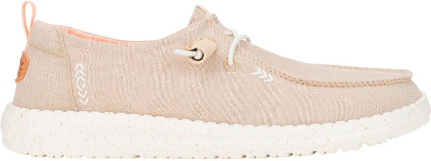 HeyDude Women's Wendy Chambray Sneakers beige wit