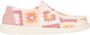HeyDude Women's Wendy Cottage Crochet Sneakers wit roze - Thumbnail 2