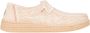 HEYDUDE Wendy Espadrille Retro Palm Dames Instappers Pale Pink White - Thumbnail 2