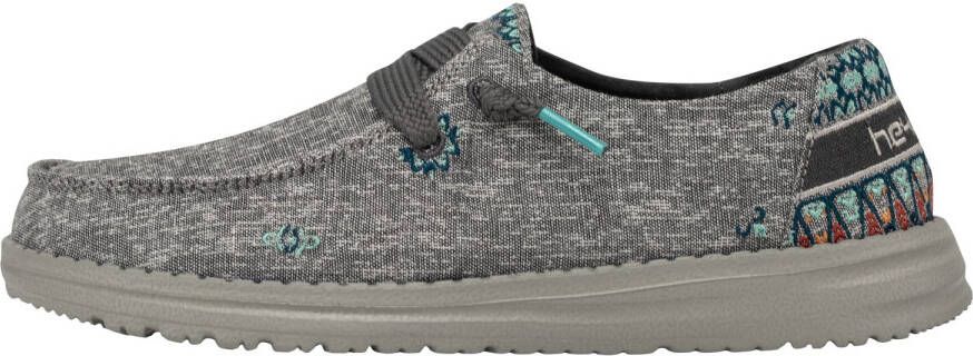 HeyDude Women's Wendy Flora Sneakers grijs