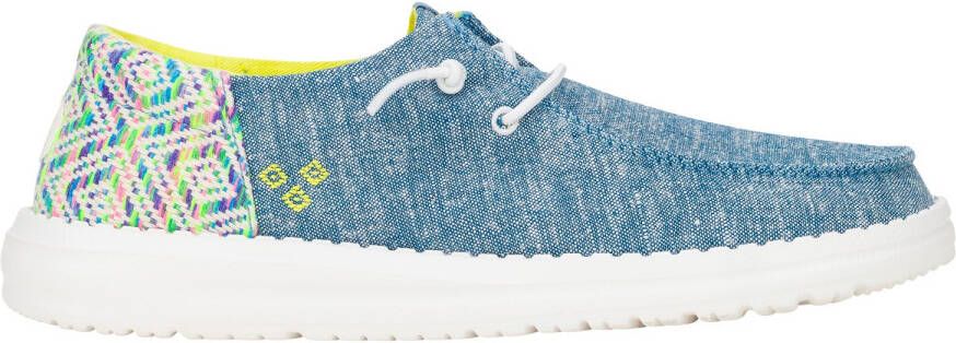 HeyDude Women's Wendy Funk Surf Baja Sneakers wit turkoois