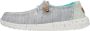 HeyDude Women's Wendy Heathered Slub Tropical Sneakers grijs - Thumbnail 3