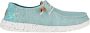 HeyDude Women's Wendy Heathered Slub Tropical Sneakers turkoois - Thumbnail 3