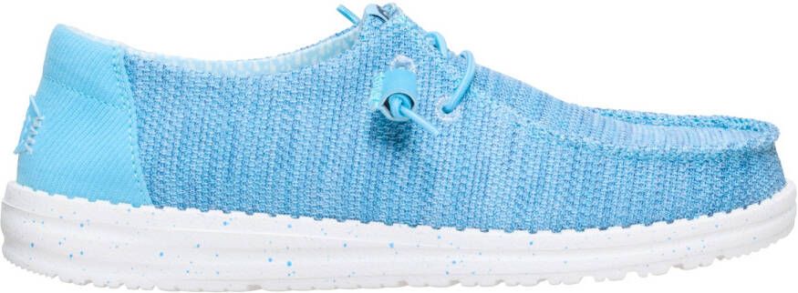 HeyDude Women's Wendy Stretch Sox Sneakers blauw wit