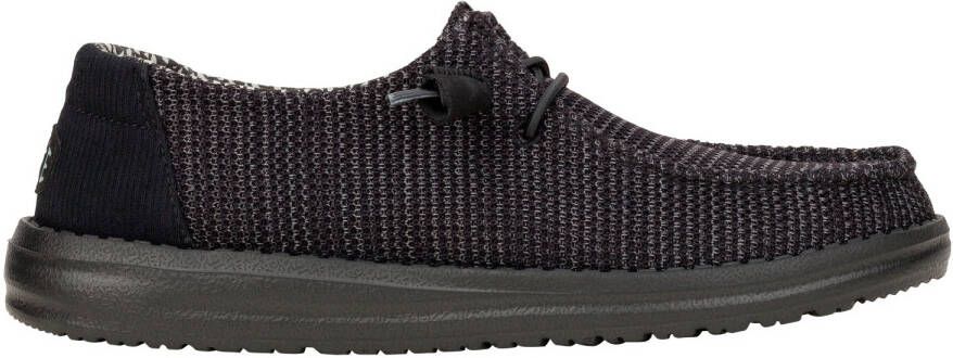HeyDude Women's Wendy Stretch Sox Sneakers zwart grijs