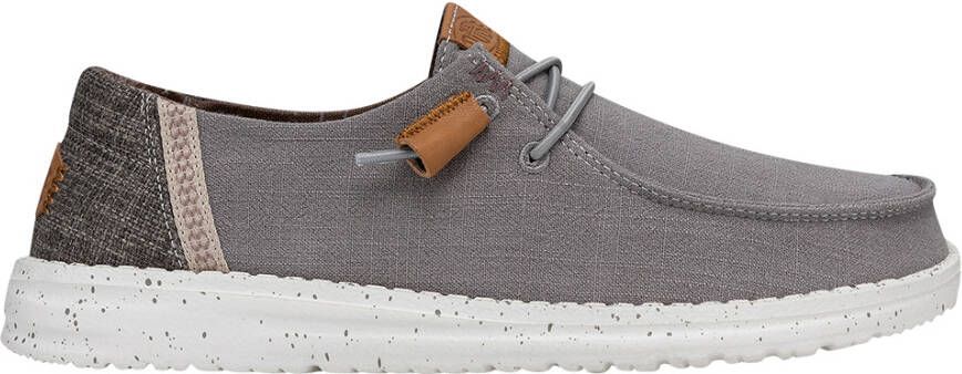 HeyDude Women's Wendy Washed Canvas Sneakers grijs