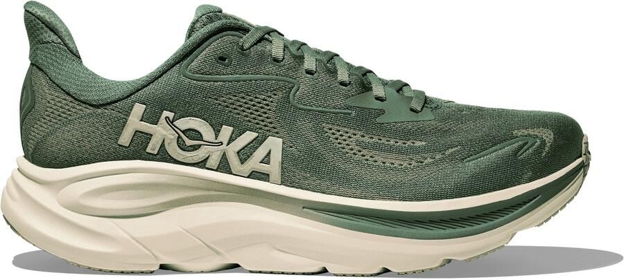 HOKA Clifton 10 Hardloopschoenen 2 3 Regular olijfgroen