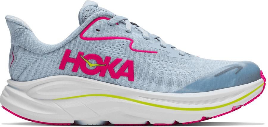 HOKA Kid's Clifton 10 Hardloopschoenen 2 3 overcast neon dragonfruit