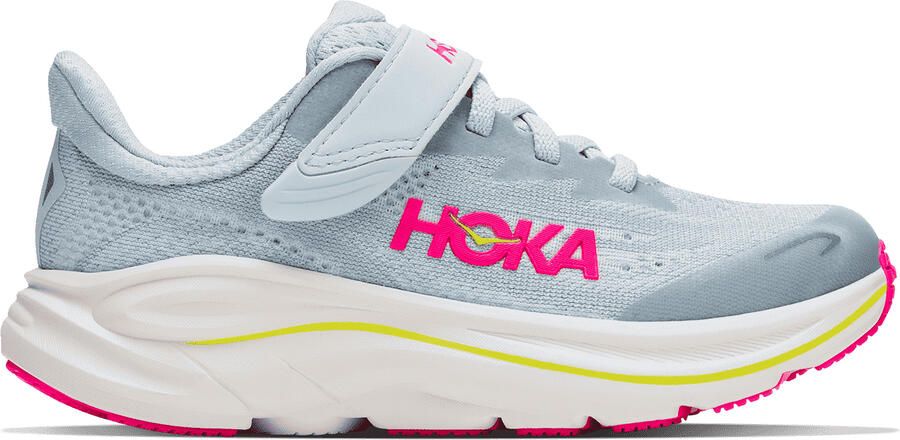 HOKA Kid's Clifton 10 Little Hardloopschoenen overcast neon dragonfruit