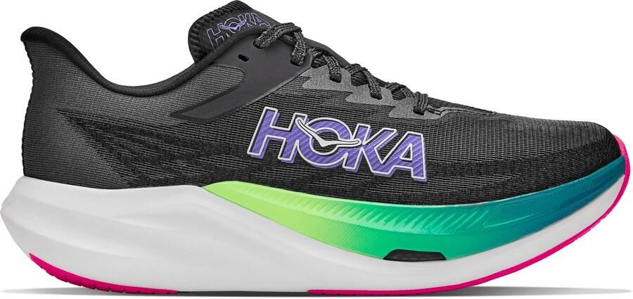 HOKA Rocket X 3 Hardloopschoenen maat M10 5 W11 5 zwart neon nebula