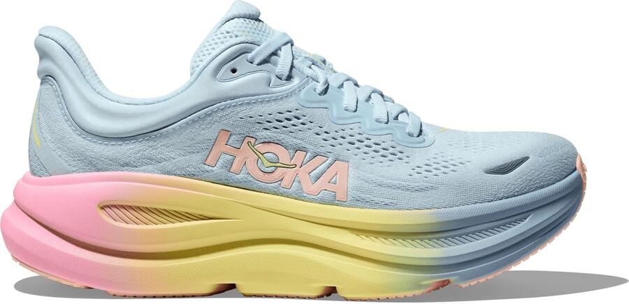 HOKA Women's Bondi 9 Hardloopschoenen Regular blauw overcast