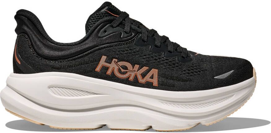 HOKA Women's Bondi 9 Hardloopschoenen Regular zwart grijs