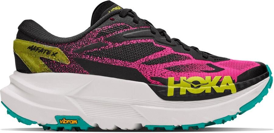 HOKA Women's Mafate X Trailrunningschoenen 2 3 zwart neon dragonfruit