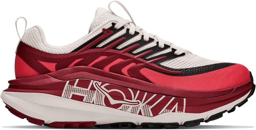HOKA Women's Stinson 8 Trailrunningschoenen alabaster varsity burgundy