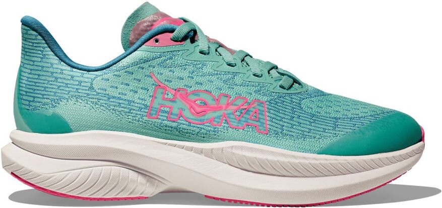 HOKA Kid's Mach 6 Hardloopschoenen 2 3 turkoois