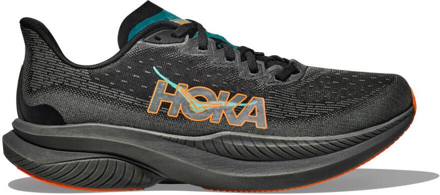 Hoka Mach 6 Hardloopschoen Heren Zwart Elektrisch Mandarijn D - Foto 2