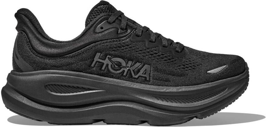 HOKA Women's Bondi 9 Hardloopschoenen Regular zwart grijs
