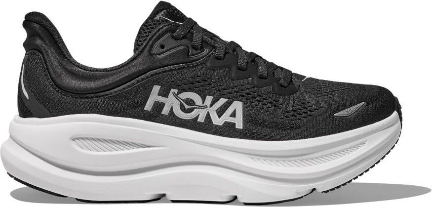 HOKA Women's Bondi 9 Hardloopschoenen Wide grijs
