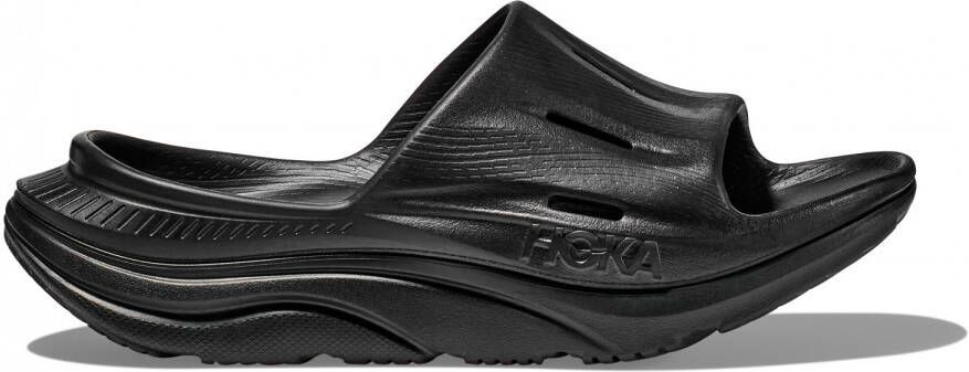 Hoka One Snel Drogende Recovery Sliders met Geventileerde Groeven Black