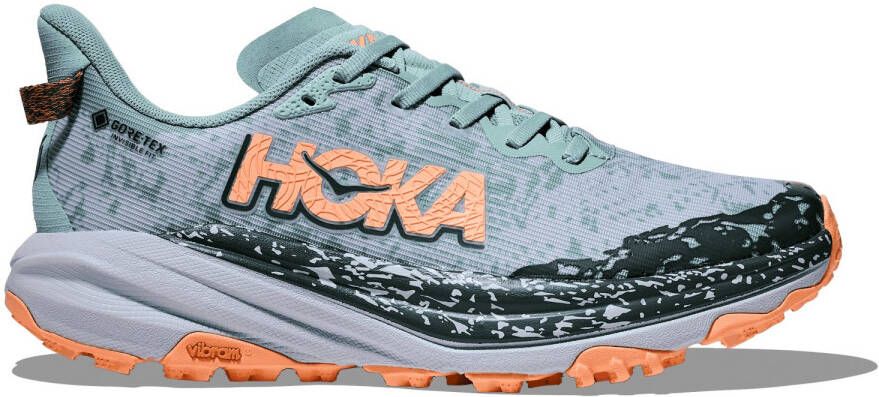 HOKA Women's Speedgoat 6 GTX Trailrunningschoenen Regular grijs