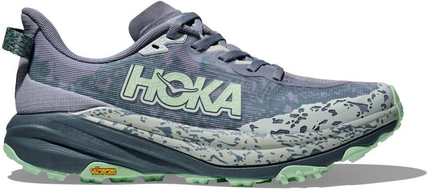 HOKA Women's Speedgoat 6 Trailrunningschoenen Regular grijs
