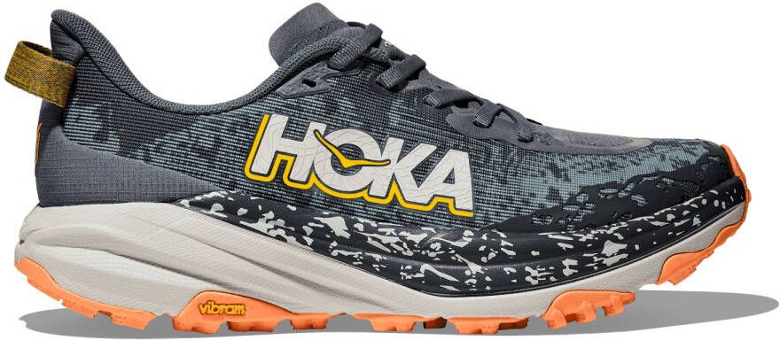 HOKA Women's Speedgoat 6 Trailrunningschoenen Regular grijs