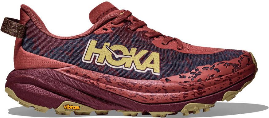 HOKA Women's Speedgoat 6 Trailrunningschoenen Regular rood