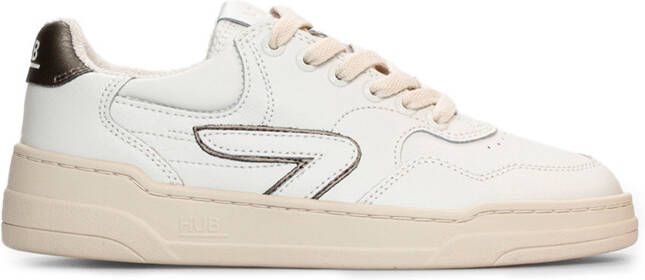 Hub Women's Court Sneakers wit beige