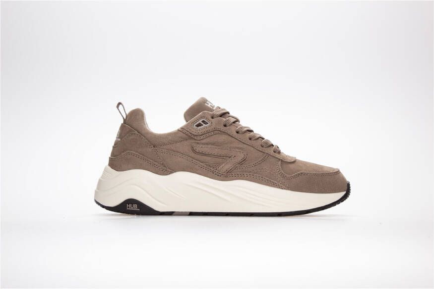 Hub Glide-w Lage sneakers Leren Sneaker Dames Taupe - Foto 4
