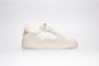 Hub Match Sneakers Leren Sneaker Dames Beige - Thumbnail 3