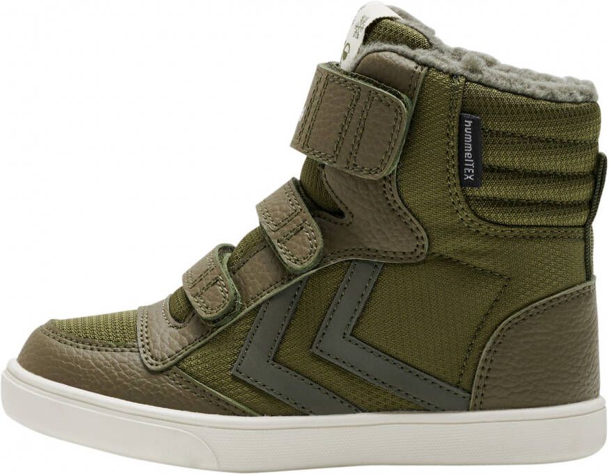 Hummel Kid's Stadil Super Poly Boot Recycled Tex Jr Winterschoenen olijfgroen