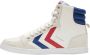 Hummel Slimmer Stadil Hoge Sneakers White Blue Red Gum Heren - Thumbnail 4