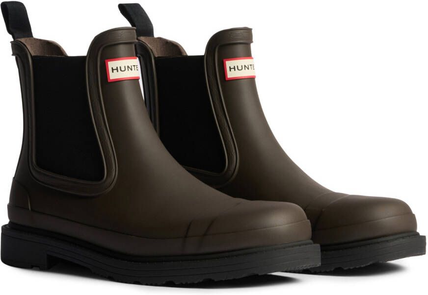 Hunter Boots Commando Chelsea Boot Rubberlaarzen zwart