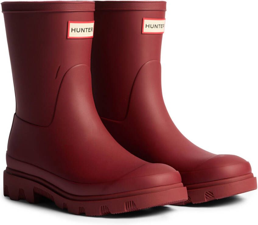 Hunter Boots Downpour Short Boot Rubberlaarzen rood