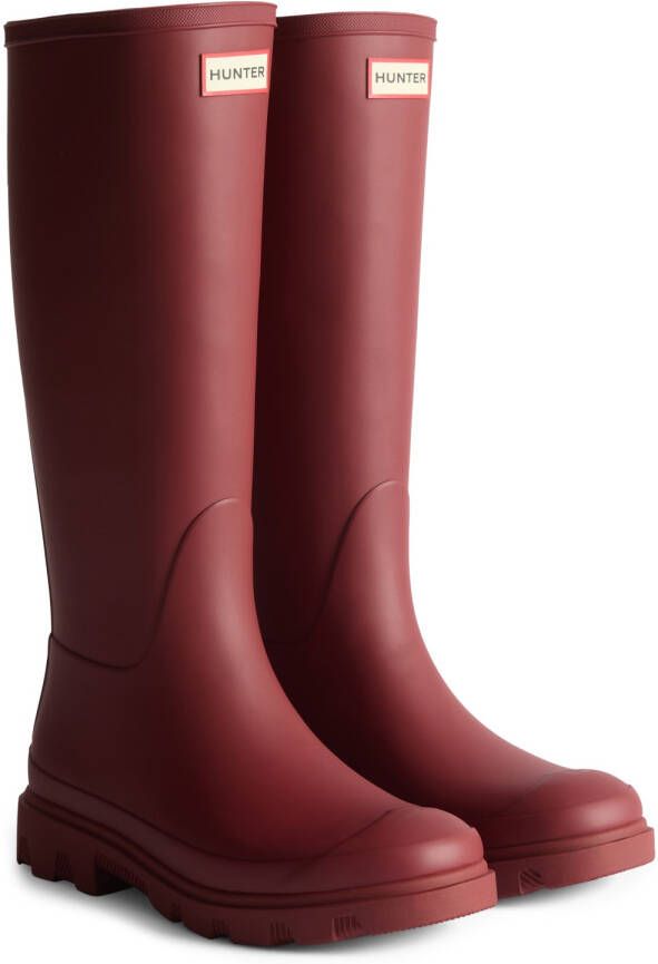 Hunter Boots Downpour Tall Boot Rubberlaarzen rood