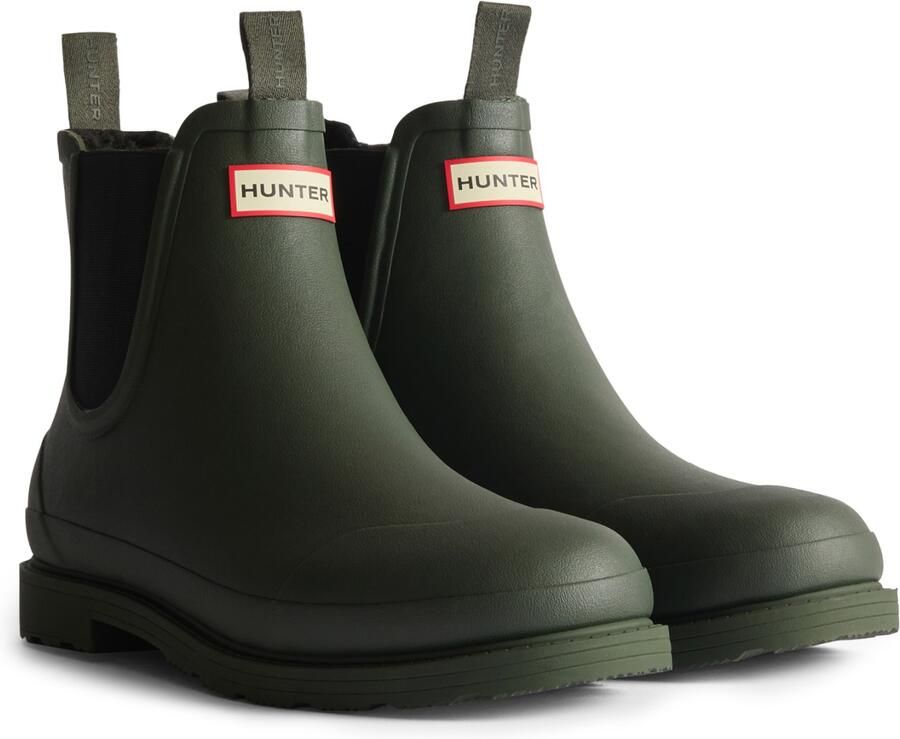 Hunter Boots Elements Chelsea Insulated Boot Rubberlaarzen zwart olijfgroen - Foto 2
