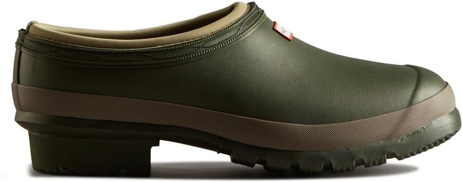 Hunter Boots Gardener Neo Lined Clog Sandalen zwart olijfgroen