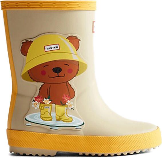 Hunter Boots Kid's First Bear Print Boot Rubberlaarzen beige
