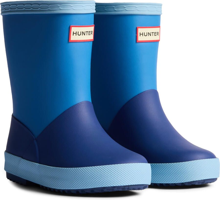 Hunter Boots Kid's First Colour Block Insulated Boot Rubberlaarzen blauw