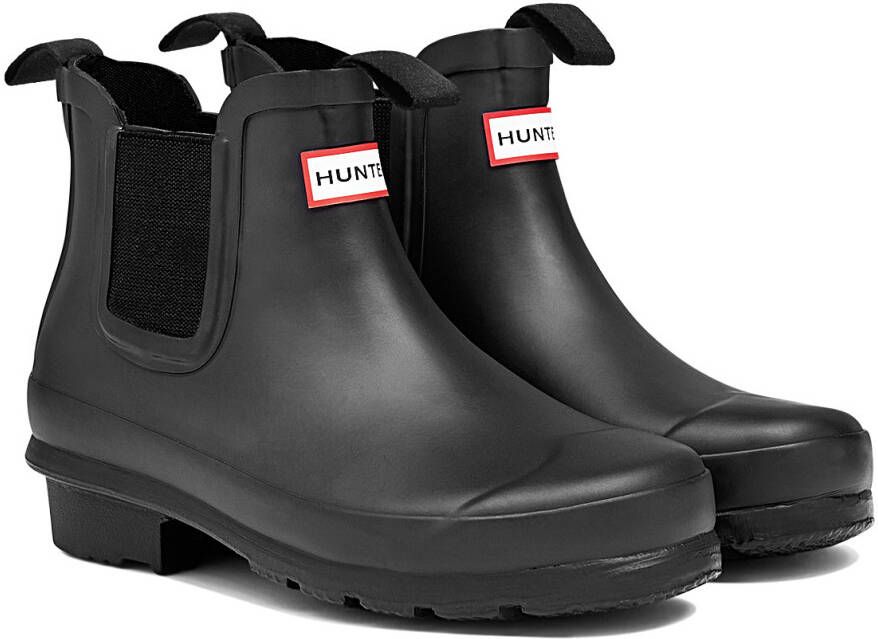 Hunter Boots Kid's Original Chelsea Rubberlaarzen grijs zwart