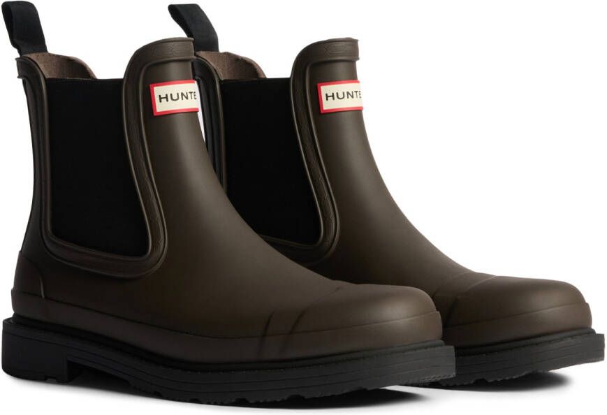 Hunter Boots Women's Commando Chelsea Boot Rubberlaarzen zwart
